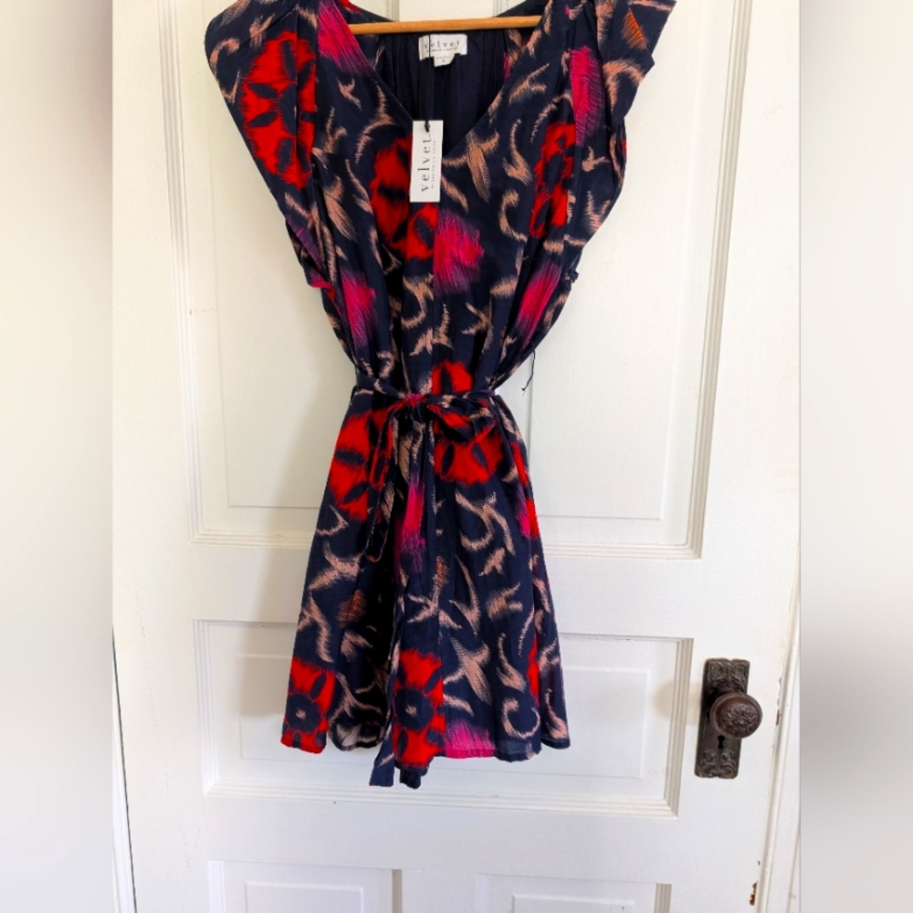 Dress, Velvet By Graham And Spencer, Small, Twilight